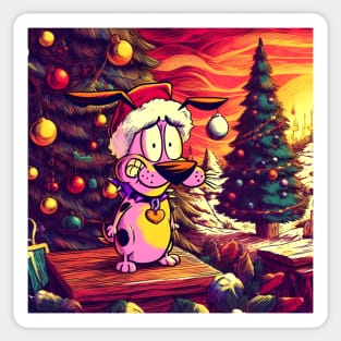 Festive Cartoon Extravaganza: Unique Animated Delights for a Merry Christmas! Sticker